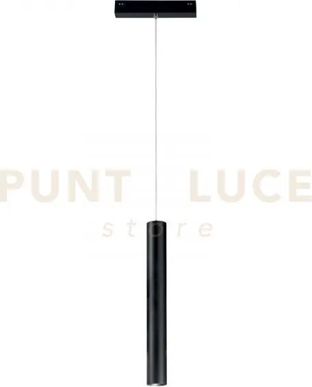 Sospensione davinci tubo nero led 48v 3w 300lm 4000k 30x16,1x3,5cm