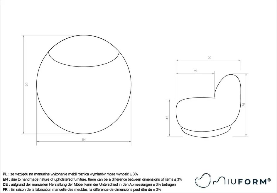 Poltrona verde Ovo – Miuform