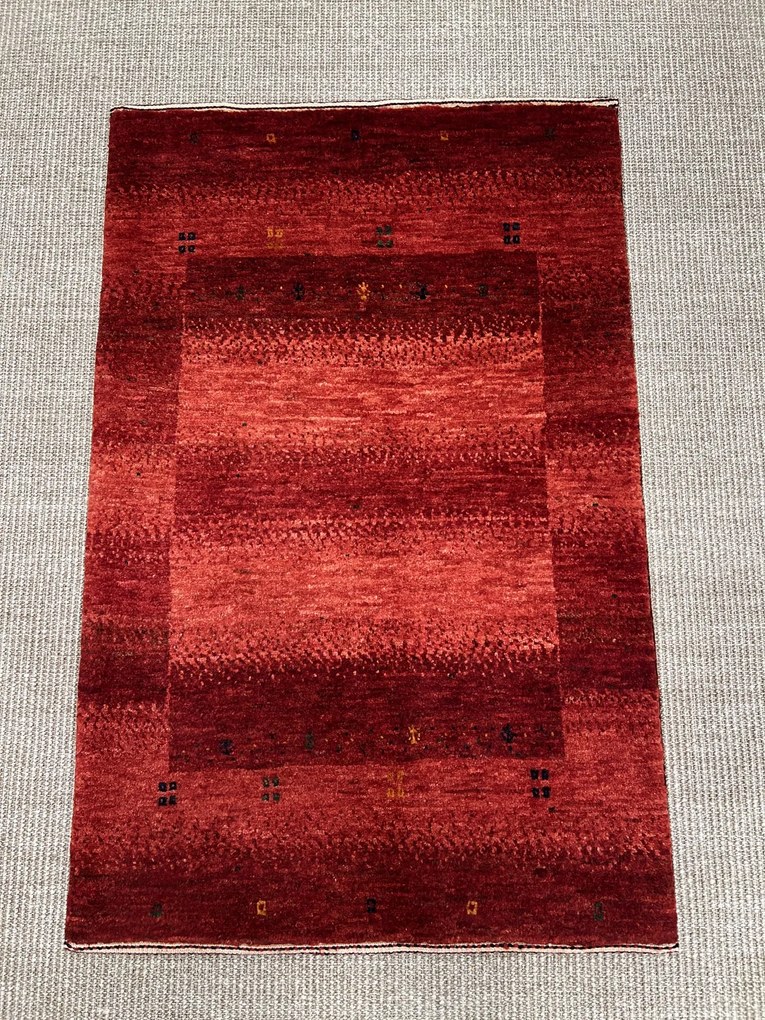 Loribaft Tappeto persiano 100x60 Rosso (Iran) Annodato A Mano