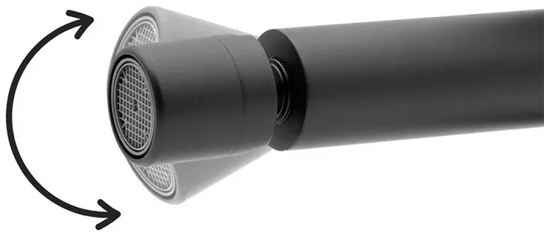 Set miscelatori nero opaco lavabo bidet e doccia con deviatore Gemini