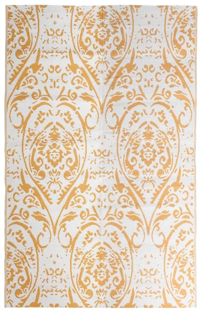 Tappeto Da Esterni Arakıl Arancione E Bianco 190x290 Cm İn Pp /