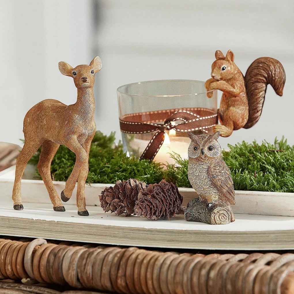 LOBERON Set di 3 animali del bosco Vionique
