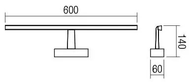 Redo 01-1673 - Illuminazione a LED per specchio da bagno NEPTUNE LED/12W/230V IP44