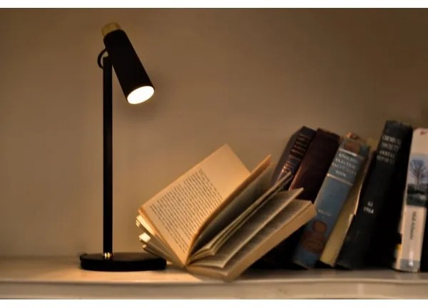 Immax 08991L- Lampada da tavolo LED dimmerabile con Qi di ricarica TIT LED/12W/230V nero