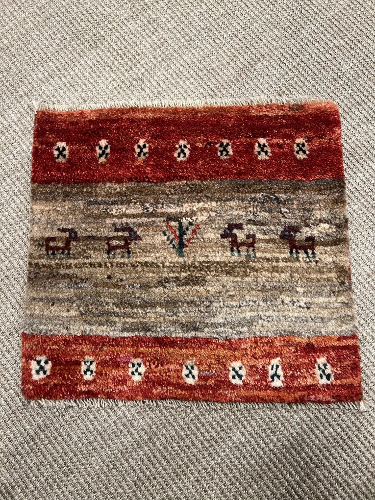 Gabbeh Tappeto persiano 40 x 40 Beige (Iran) Annodato A Mano