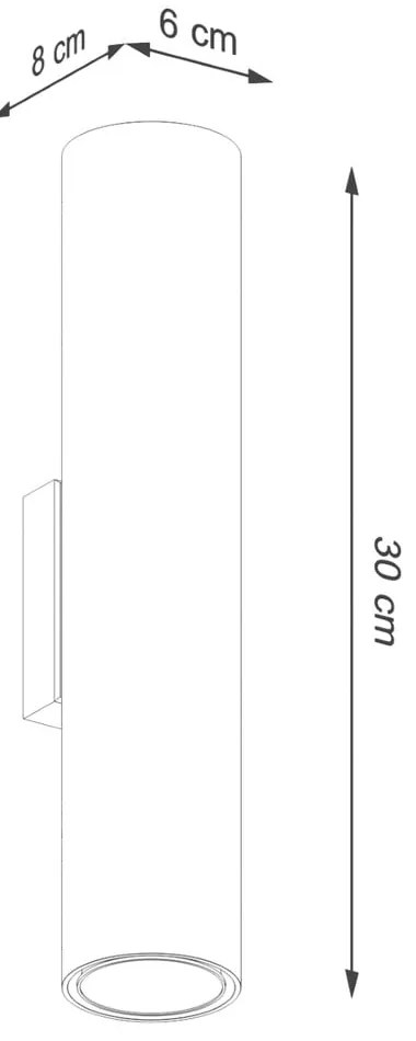 Lampada da parete color crema Castro – Sollux