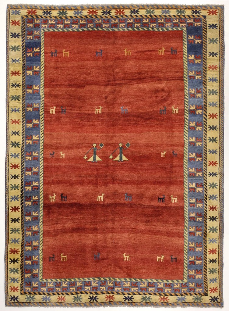 Gabbeh Tappeto 310 x 430 (Iran) Annodato A Mano