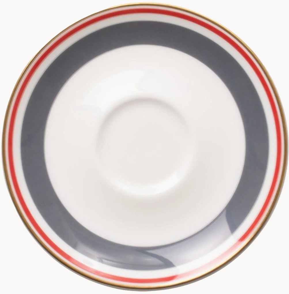Set di 6 piattini in Fine Bone China Capri
