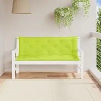 Cuscini per Panca 2 pz Verde Intenso 150x50x7 cm Tessuto Oxford 361708