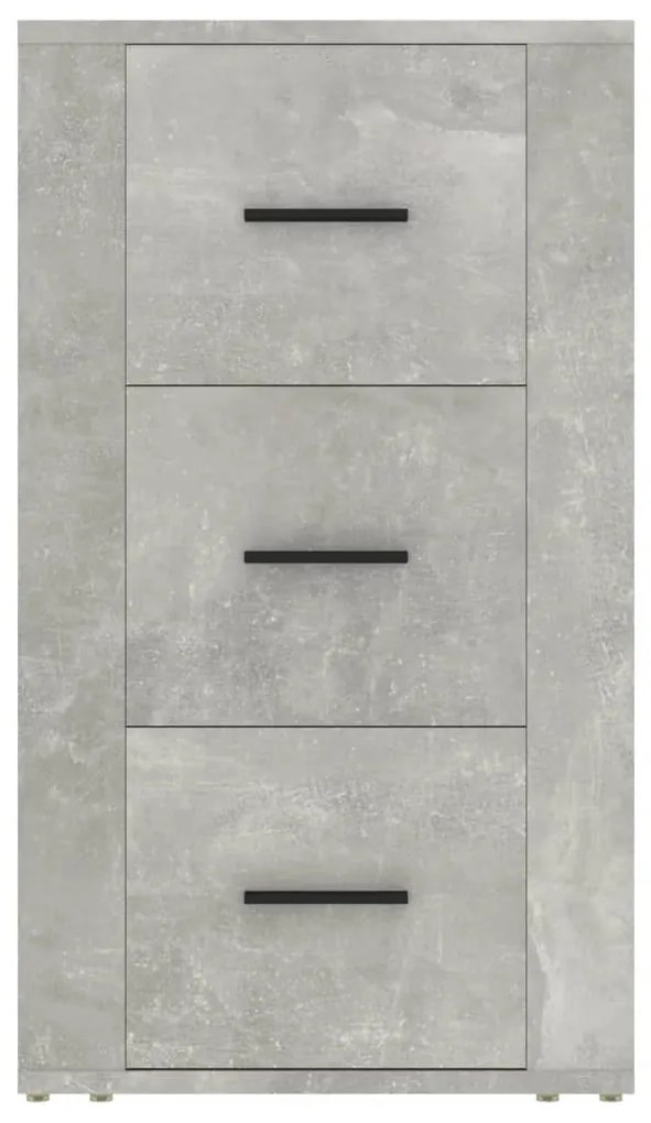 Credenza grigio cemento 40x33x70 cm in legno multistrato