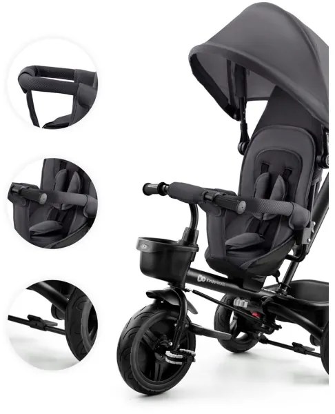 KINDERKRAFT - Triciclo per bambini AVEO grigio