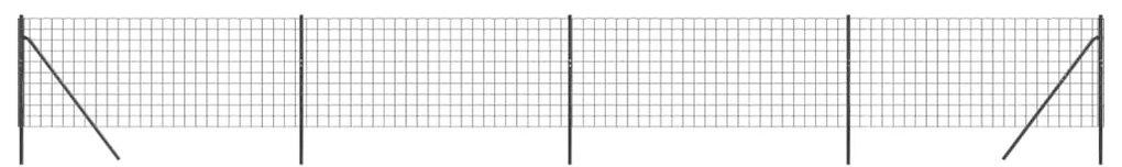 Recinzione Metallica Antracite 1x10 m in Acciaio Zincato