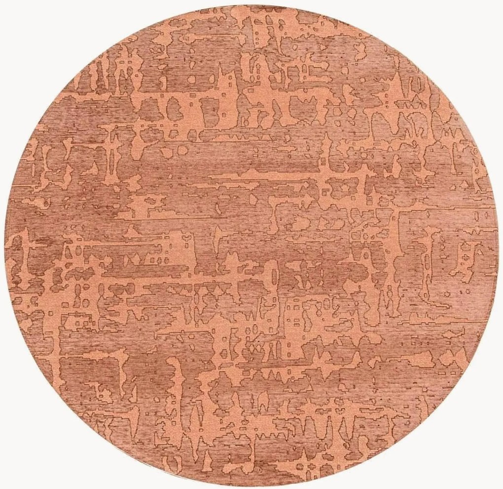 Tappeto rotondo jacquard lavabile da interno-esterno Baobab