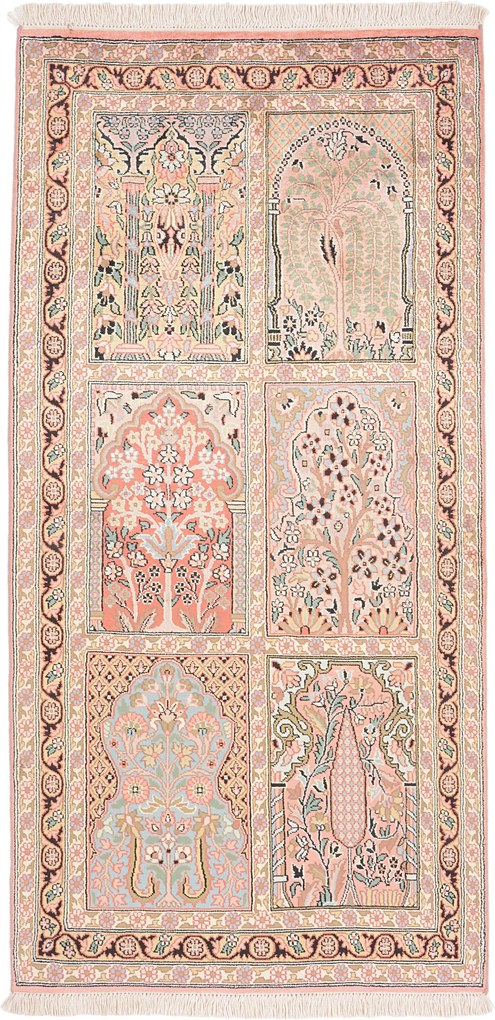 Cashmere Silk Tappeto 160x80 (Indian) Annodato A Mano