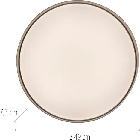 Schöner Wohnen 14595-39 - Plafoniera LED dimmerabile TAVOLI LED/34W/230V grigio +telecomando