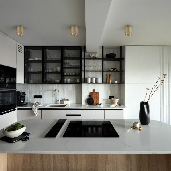 Zuma Line 94354-N - Faretto LED RGBW dimmerabile RONDOO 1xGU10/4,8W/230V dorato + telecomando