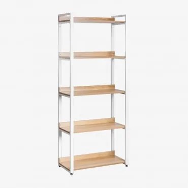 Scaffale In Acciaio E Legno Ariaster Natural - Sklum