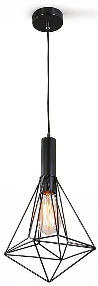 Lampadario a sospensione con filo DIAMOND 1xE27/60W/230V 25 cm