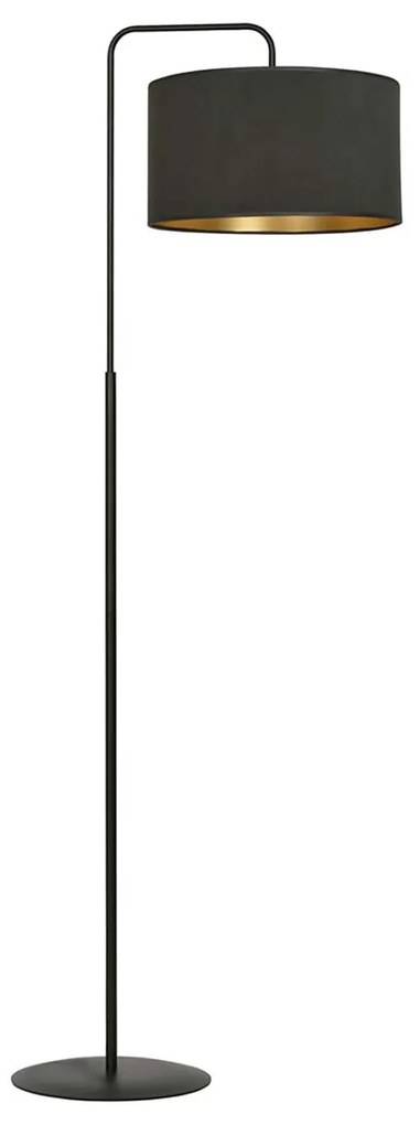 Piantana Contemporaneo Ganesha Acciaio Nero 1 Luce E27 Ip20