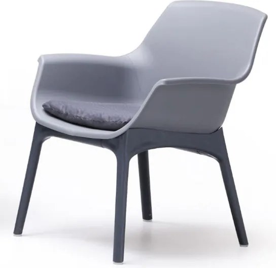 Set da giardino LUXOR in polipropilene bicolore Grigio e Antracite