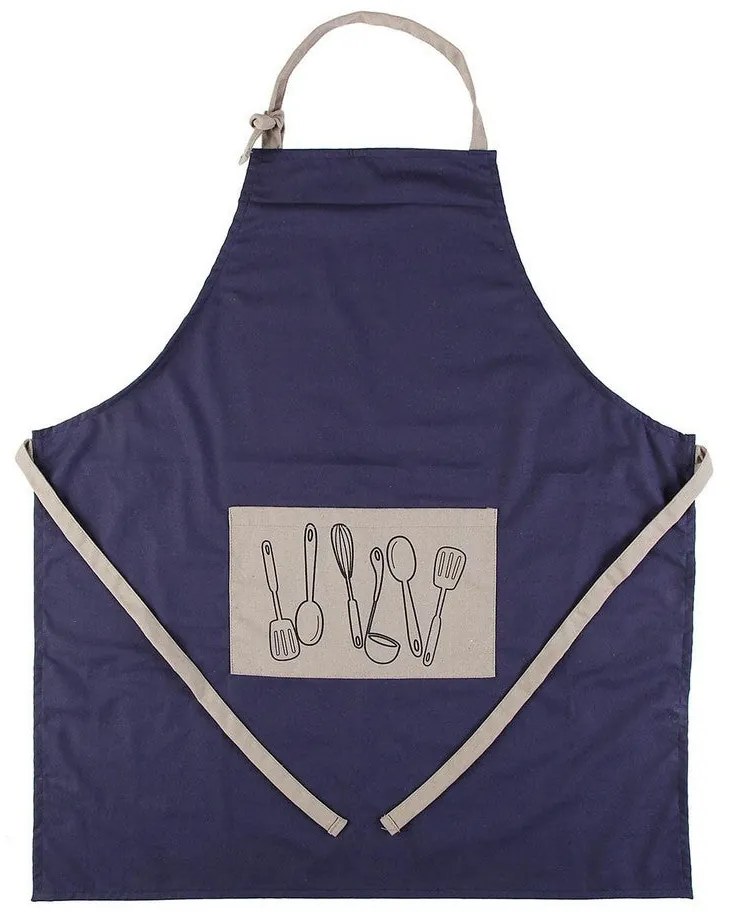 Grembiule Cucine Grey Tessile (80 x 70 cm) - Colore - Blu Scuro