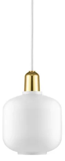 Amp Lampada a Sospensione Piccolo Bianco/Ottone - Normann Copenhagen