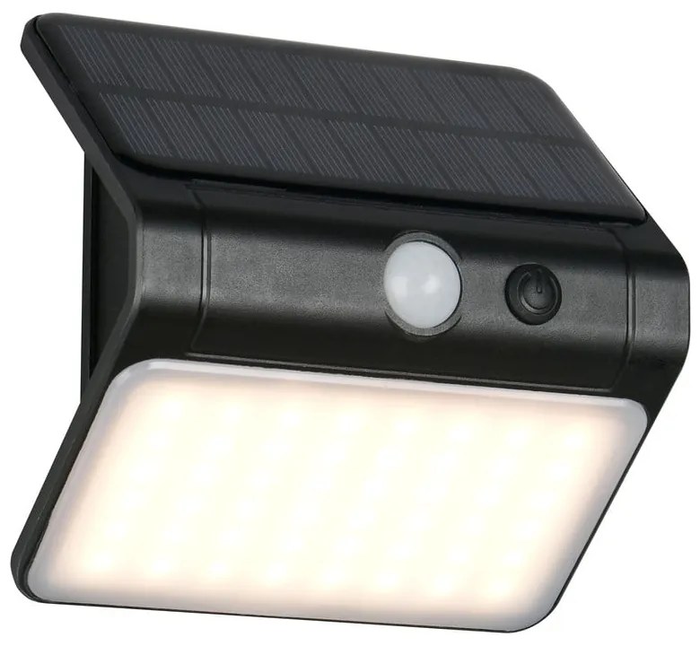 Illuminazione esterna LED con alimentazione a pannelli solari da parete (altezza totale 12 cm) Olinda – Trio