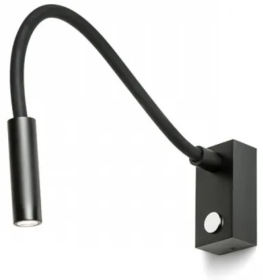 RED - Design Rendl - R10541 - Lampada LED flessibile AIM LED/3W/230V nera