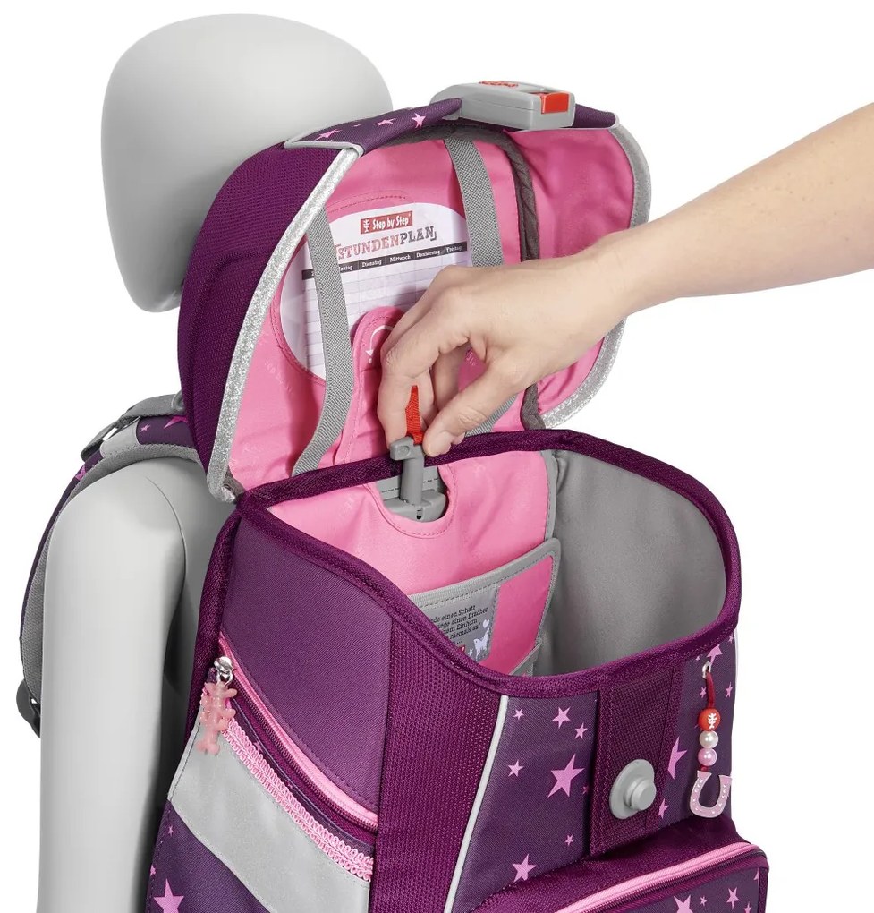 Zaino scuola SPACE - set da 5 pezzi, Step by Step Glitter Unicorn Nuala