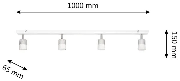LED Luce Spot a LED TUBSSON 4xGU10/4,8W/230V bianco/cromo lucido