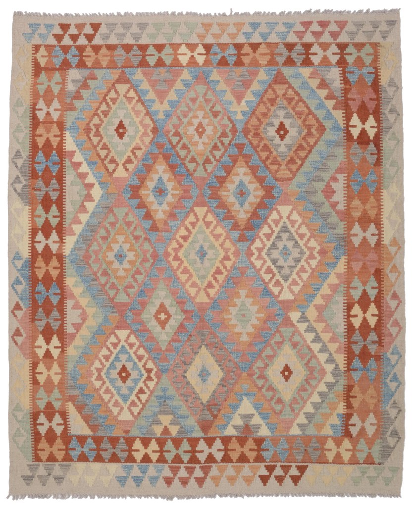 Kilim Tappeto 200 x 160 (Afghanistan) Tessuto A Mano