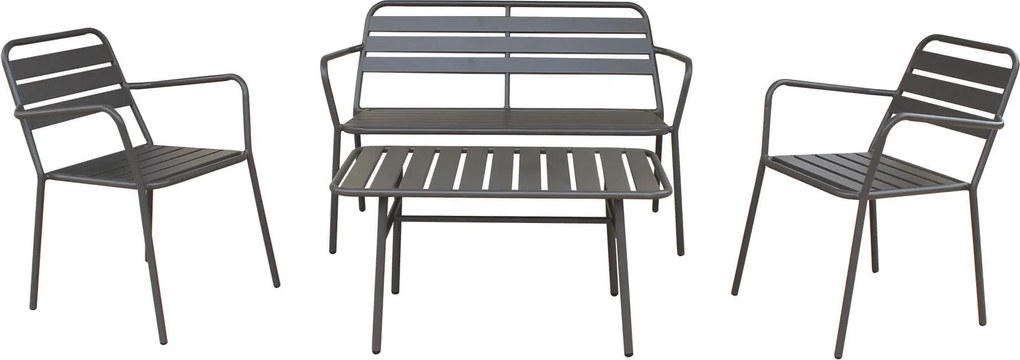 ROMANUS - salotto da giardino in acciaio