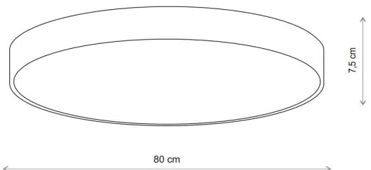 Brilagi - Plafoniera CLARE 6xE27/24W/230V diametro 80 cm beige