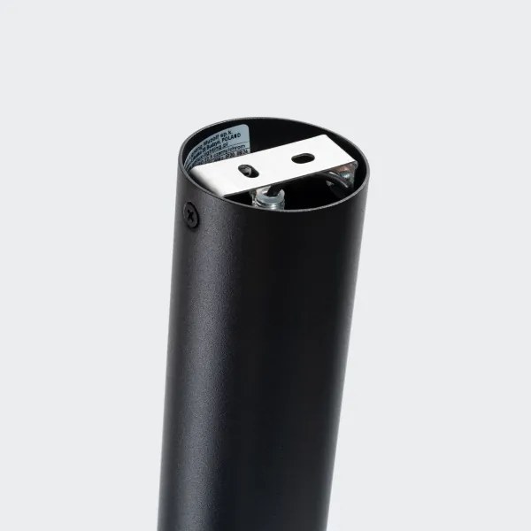 Sollux SL.1409 - Faretto NERO 1xGU10/10W/230V 22,5 cm nero/cromo lucido