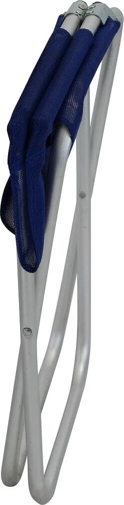 sgabello da spiaggia e campeggio pieghevole in alluminio e textilene con schienale cm 41 x 38 x 75 h