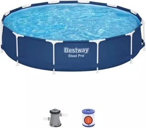 Piscina tonda steel pro Ø366X76H con pompa