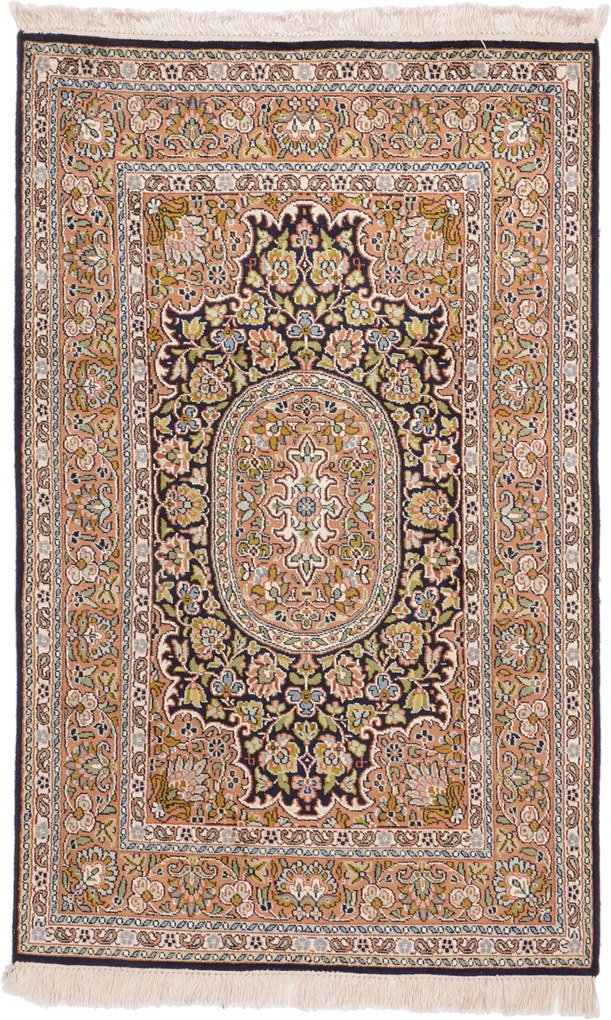 Cashmere Silk Tappeto 80x120 (Indian) Annodato A Mano