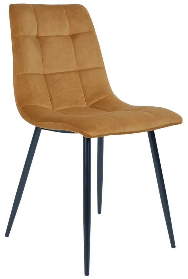 Sedie da pranzo in set gialle in imbottito 2 pz Middelfart – House Nordic