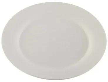 Piatto da pranzo Versa Bianco Porcellana Plastica 27 x 27 cm
