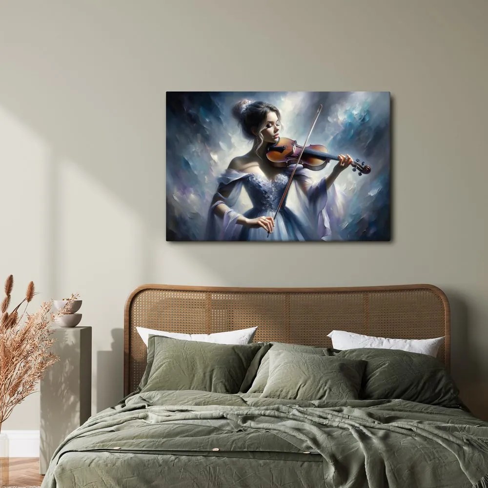 Quadro su tela – Violinista romantica