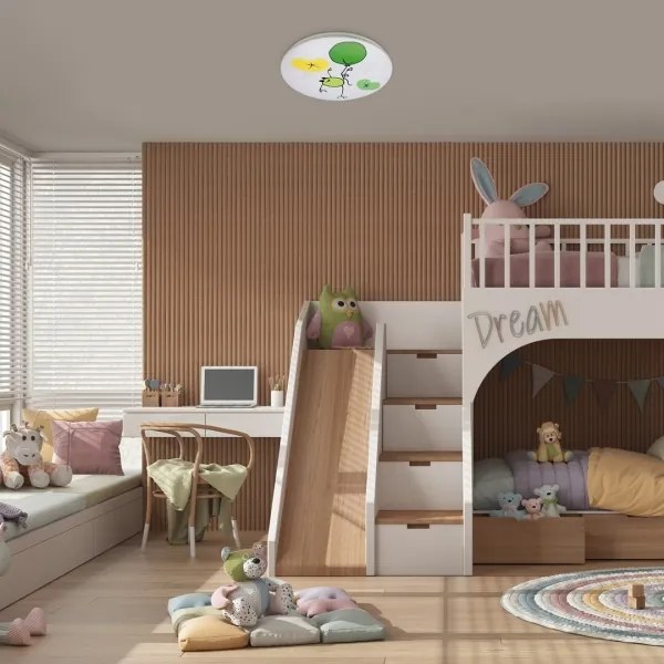 Rabalux 71069 - Plafoniera per bambini FROGGO LED/24W/230V 3000K