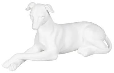 Statua Decorativa Bianco Cane 18 x 12,5 x 37 cm