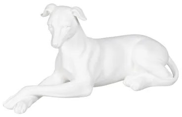 Statua Decorativa Bianco Cane 18 x 12,5 x 37 cm