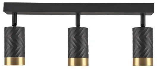 Faretto ARRAS 3xGU10/10W/230V nero