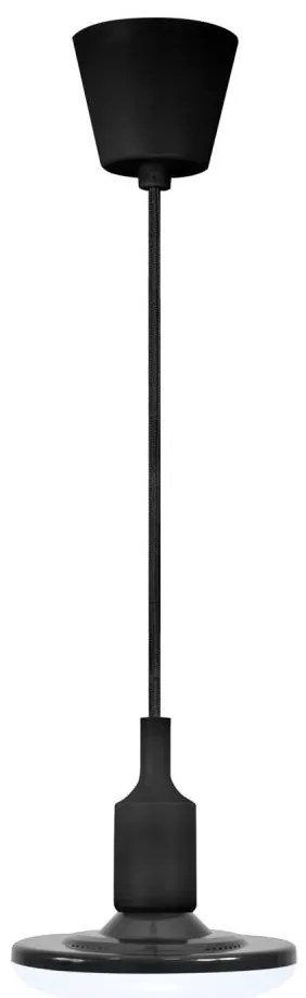 LED Lampada a sospensione KIKI 1xE27/10W/230V nero