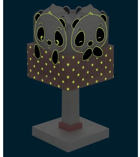 Dalber 63161S - Lampada per bambini PANDA 1xE14/40W/230V rosa