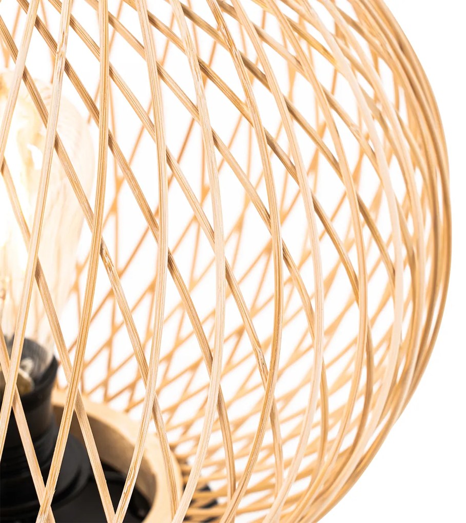 Lampada da tavolo da esterno rustica in rattan - Calamus