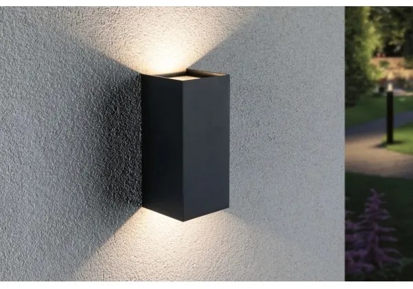 Paulmann 94325 - 2xLED 6,5W IP44 Lampada da parete esterna FLAME 230V