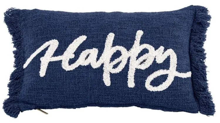 Cuscino decorativo 50x30 cm Cotton Slub Happy - Tiseco Home Studio