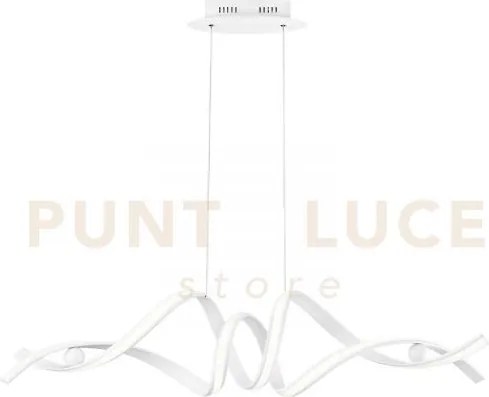 Lampadario a sospensione led mystral bianca 60w 8740lm cct 3000k 40...